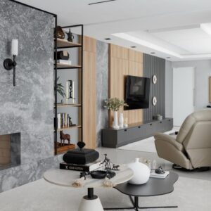 hampton wall, arandela em selenita, arandela em rocha natural, preto fosco, arandela preto fosco, arandela aver design, arandela aver metais