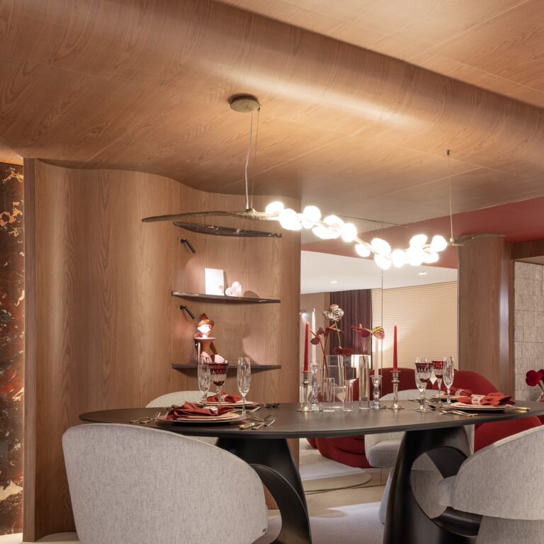 Pharos pendente Vi aver design, em rocha natural casacor