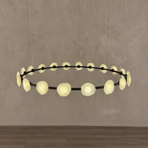 pendente em quartzo branco, pendente para sala de jantar, pendente oslo IV aver design